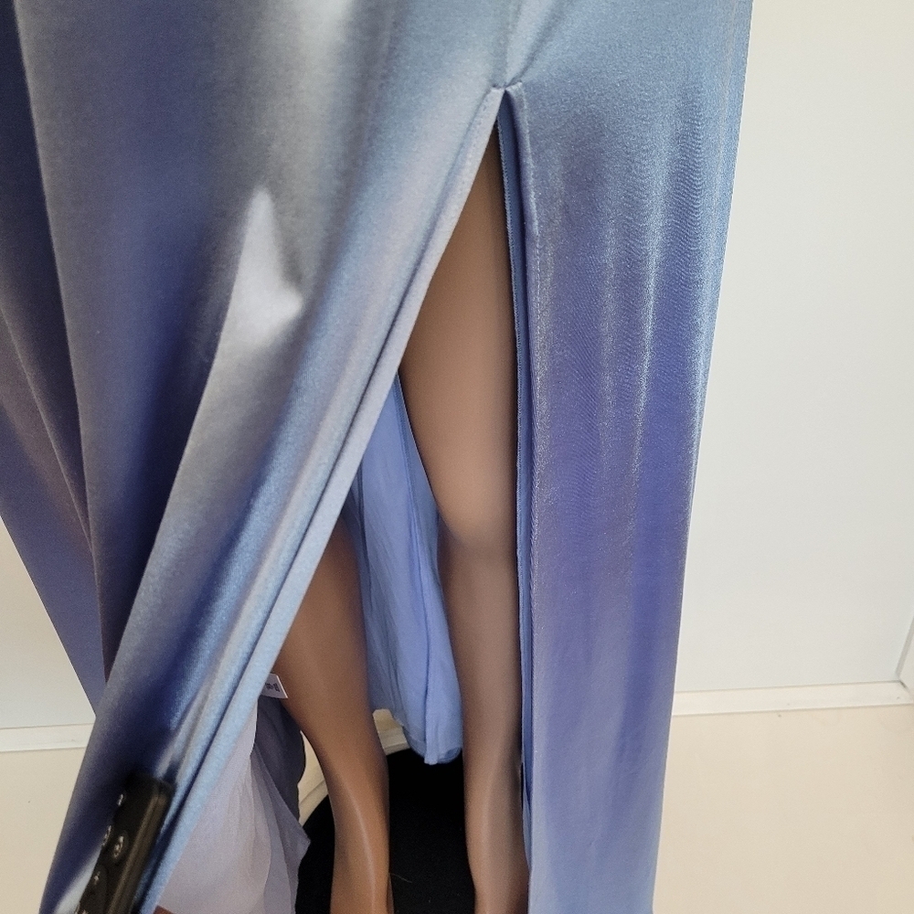 City Studios Satin Gown with Pockets - Picture 9 of 15